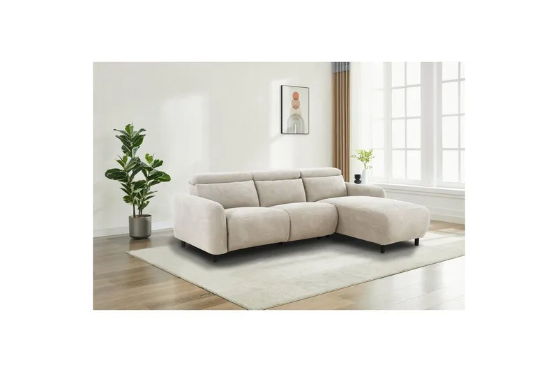 Skaane Reclinersofa 3-seter - Hvit - Møbler - Sofaer - Reclinersofaer