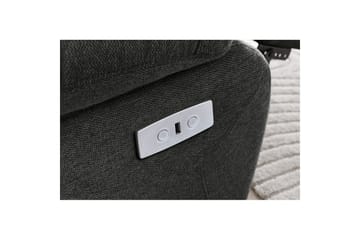 Sofa 2-seter Lannilis Antrasitt, Stoff/tre/metall - Antrasitt, Stoff/tre/metall - Møbler - Sofaer - Reclinersofaer