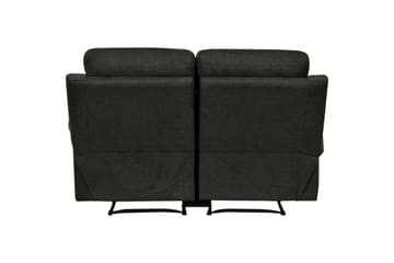 Sofa 2-seter Lannilis Antrasitt, Stoff/tre/metall - Antrasitt, Stoff/tre/metall - Møbler - Sofaer - Reclinersofaer