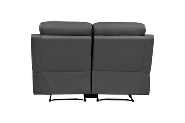 Sofa 2-seter Lannilis Grå, PU/tre/metall - Grå, PU/tre/metall - Møbler - Sofaer - Reclinersofaer