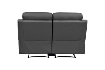 Sofa 2-seter Lannilis Grå, PU/tre/metall - Grå, PU/tre/metall - Møbler - Sofaer - Reclinersofaer