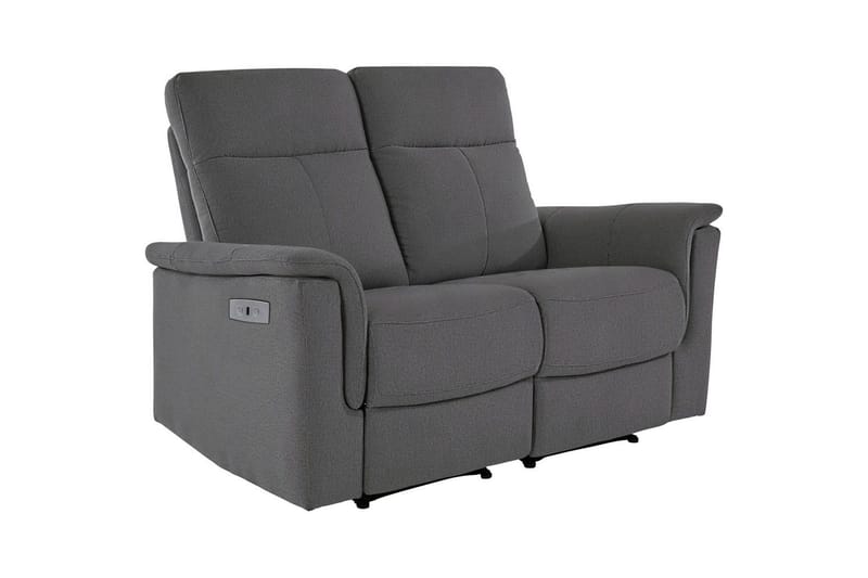 Sofa 2-seter Southbrook Antrasitt, Stoff/tre/metall, Elektrisk recliner - Antrasitt, Stoff/tre/metall, Elektrisk recliner - Møbler - Sofaer - Reclinersofaer