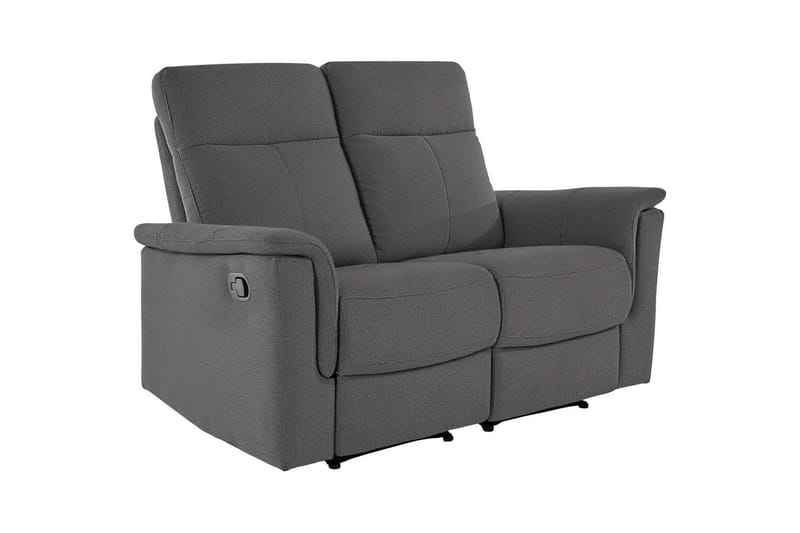 Sofa 2-seter Southbrook Antrasitt, Stoff/tre/metall, Manuell hvilestol - Antrasitt, Stoff/tre/metall, Manuell hvilestol - Møbler - Sofaer - Reclinersofaer