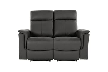 Sofa 2-seter Southbrook Grå, PU/tre/metall, Manuell hvilestol - Grå, PU/tre/metall, Manuell hvilestol - Møbler - Sofaer - Reclinersofaer