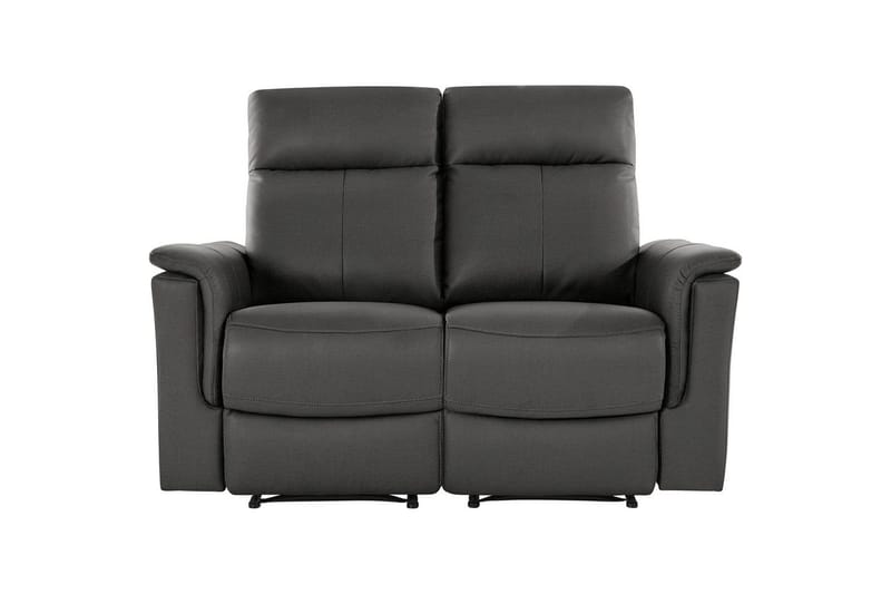 Sofa 2-seter Southbrook Grå, PU/tre/metall, Manuell hvilestol - Grå, PU/tre/metall, Manuell hvilestol - Møbler - Sofaer - Reclinersofaer
