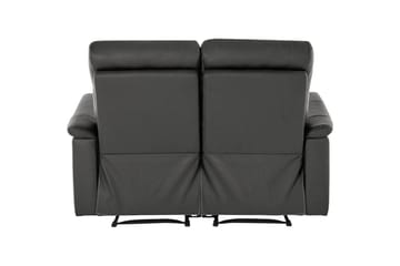 Sofa 2-seter Southbrook Grå, PU/tre/metall, Manuell hvilestol - Grå, PU/tre/metall, Manuell hvilestol - Møbler - Sofaer - Reclinersofaer