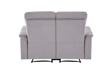 Sofa 2-seter Southbrook Lys grå, Stoff/tre/metall, Elektrisk recliner - Lys grå, Stoff/tre/metall, Elektrisk recliner - Møbler - Sofaer - Reclinersofaer