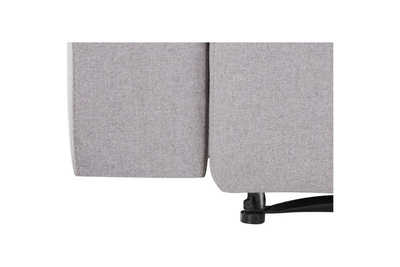 Sofa 2-seter Southbrook Lys grå, Stoff/tre/metall, Manuell hvilestol - Lys grå, Stoff/tre/metall, Manuell hvilestol - Møbler - Sofaer - Reclinersofaer