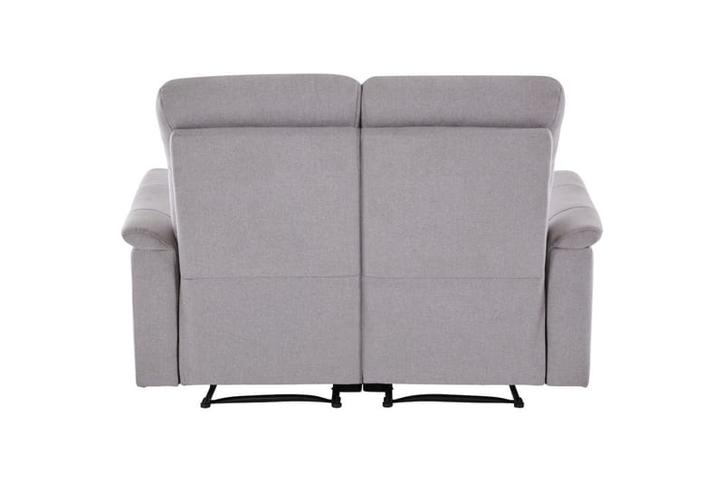 Sofa 2-seter Southbrook Lys grå, Stoff/tre/metall, Manuell hvilestol - Lys grå, Stoff/tre/metall, Manuell hvilestol - Møbler - Sofaer - Reclinersofaer