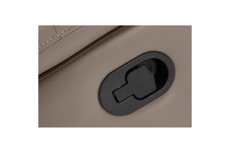 Sofa 2-seter Southbrook Lys grå, PU/tre/metall, Manuell hvilestol - Lys grå, PU/tre/metall, Manuell hvilestol - Møbler - Sofaer - Reclinersofaer