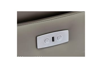 Sofa 2-seter Southbrook Lys grå, PU/tre/metall, Elektrisk recliner - Lys grå, PU/tre/metall, Elektrisk recliner - Møbler - Sofaer - Reclinersofaer