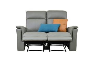 Sofa 2-seter Southbrook Lys grå, PU/tre/metall, Elektrisk recliner - Lys grå, PU/tre/metall, Elektrisk recliner - Møbler - Sofaer - Reclinersofaer