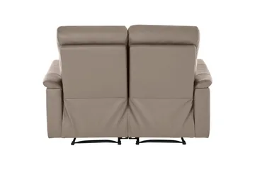 Sofa 2-seter Southbrook Lys grå, PU/tre/metall, Manuell hvilestol - Lys grå, PU/tre/metall, Manuell hvilestol - Møbler - Sofaer - Reclinersofaer