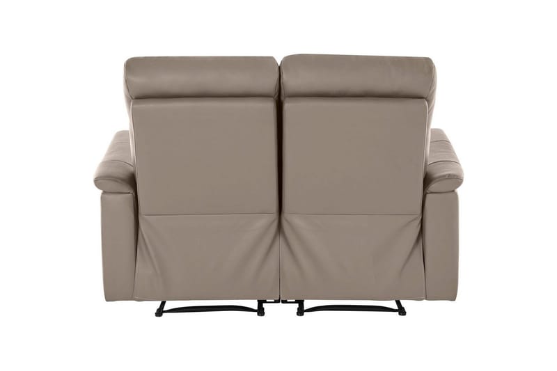 Sofa 2-seter Southbrook Lys grå, PU/tre/metall, Manuell hvilestol - Lys grå, PU/tre/metall, Manuell hvilestol - Møbler - Sofaer - Reclinersofaer