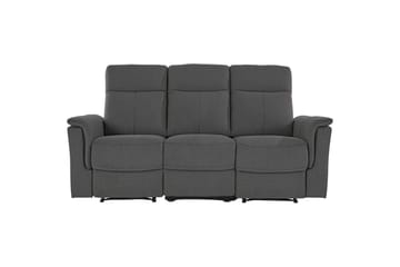 Sofa 3-seter Southbrook Antrasitt, Stoff/tre/metall, Manuell hvilestol - Antrasitt, Stoff/tre/metall, Manuell hvilestol - Møbler - Sofaer - Reclinersofaer