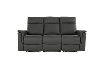 Sofa 3-seter Southbrook Grå, PU/tre/metall, Elektrisk recliner - Grå, PU/tre/metall, Elektrisk recliner - Møbler - Sofaer - Reclinersofaer