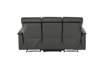 Sofa 3-seter Southbrook Grå, PU/tre/metall, Elektrisk recliner - Grå, PU/tre/metall, Elektrisk recliner - Møbler - Sofaer - Reclinersofaer