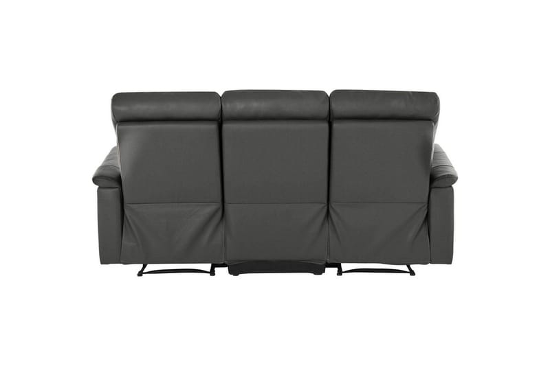 Sofa 3-seter Southbrook Grå, PU/tre/metall, Elektrisk recliner - Grå, PU/tre/metall, Elektrisk recliner - Møbler - Sofaer - Reclinersofaer