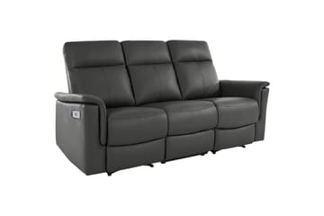 Grå, PU/tre/metall, Elektrisk recliner