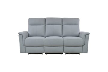Lys grå, Stoff/tre/metall, Elektrisk recliner