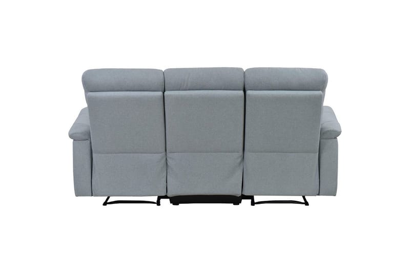 Sofa 3-seter Southbrook Lys grå, Stoff/tre/metall, Elektrisk recliner - Lys grå, Stoff/tre/metall, Elektrisk recliner - Møbler - Sofaer - Reclinersofaer