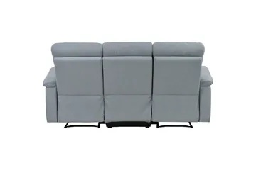 Sofa 3-seter Southbrook Lys grå, Stoff/tre/metall, Elektrisk recliner - Lys grå, Stoff/tre/metall, Elektrisk recliner - Møbler - Sofaer - Reclinersofaer