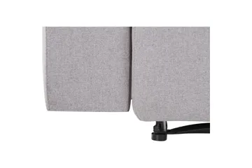 Sofa 3-seter Southbrook Lys grå, Stoff/tre/metall, Manuell hvilestol - Lys grå, Stoff/tre/metall, Manuell hvilestol - Møbler - Sofaer - Reclinersofaer