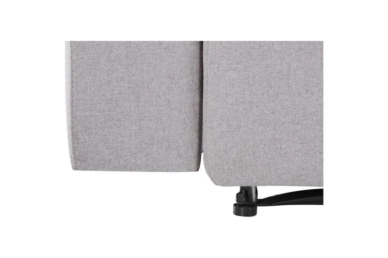 Sofa 3-seter Southbrook Lys grå, Stoff/tre/metall, Manuell hvilestol - Lys grå, Stoff/tre/metall, Manuell hvilestol - Møbler - Sofaer - Reclinersofaer