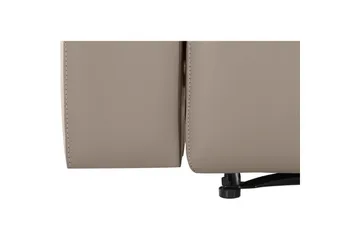 Sofa 3-seter Southbrook Lys grå, PU/tre/metall, Manuell hvilestol - Lys grå, PU/tre/metall, Manuell hvilestol - Møbler - Sofaer - Reclinersofaer