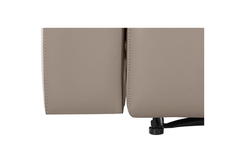 Sofa 3-seter Southbrook Lys grå, PU/tre/metall, Manuell hvilestol - Lys grå, PU/tre/metall, Manuell hvilestol - Møbler - Sofaer - Reclinersofaer