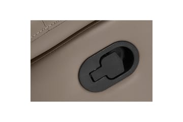 Sofa 3-seter Southbrook Lys grå, PU/tre/metall, Manuell hvilestol - Lys grå, PU/tre/metall, Manuell hvilestol - Møbler - Sofaer - Reclinersofaer