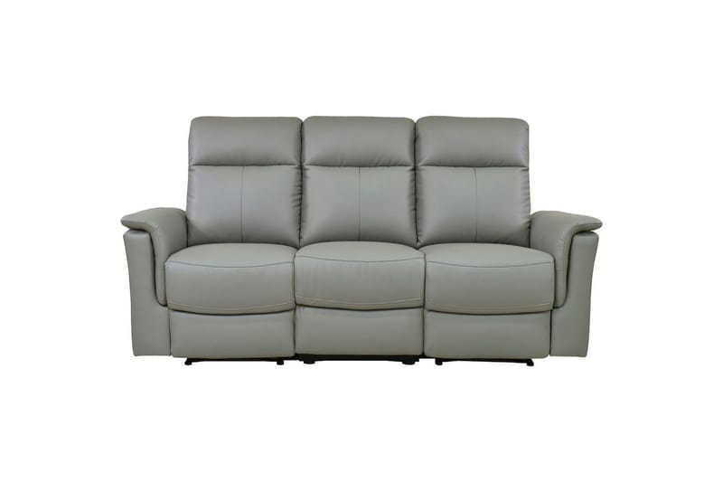 Sofa 3-seter Southbrook Lys grå, PU/tre/metall, Elektrisk recliner - Lys grå, PU/tre/metall, Elektrisk recliner - Møbler - Sofaer - Reclinersofaer