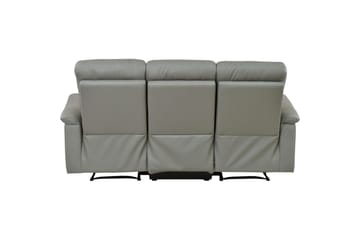 Sofa 3-seter Southbrook Lys grå, PU/tre/metall, Elektrisk recliner - Lys grå, PU/tre/metall, Elektrisk recliner - Møbler - Sofaer - Reclinersofaer