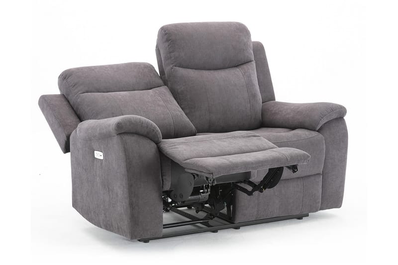 Sofa Milo 2-seter - Grå - Møbler - Sofaer - Reclinersofaer