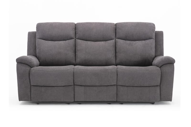 Sofa Milo 3-seter - Grå - Reclinersofaer - 3 seters kinosofa & reclinersofa