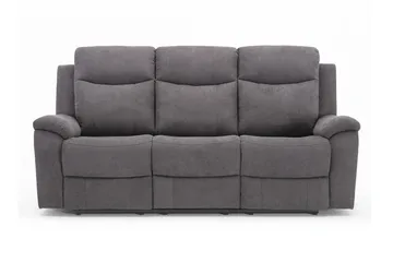 Sofa Milo 3-seter - Grå - Møbler - Sofaer - Reclinersofaer