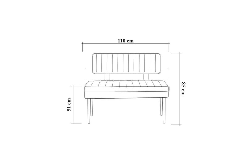 Valsot Sofa 90 cm - Brun/Green - Møbler - Sofaer - Kjøkkensofaer