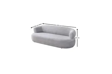 Kollumber Sofa 3-seter - Grå - Møbler - Sofaer - 3 seter sofa