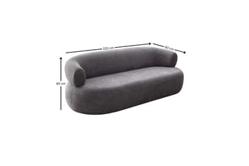 Kollumber Sofa 3-seter - Mørkgrå - Møbler - Sofaer - 3 seter sofa