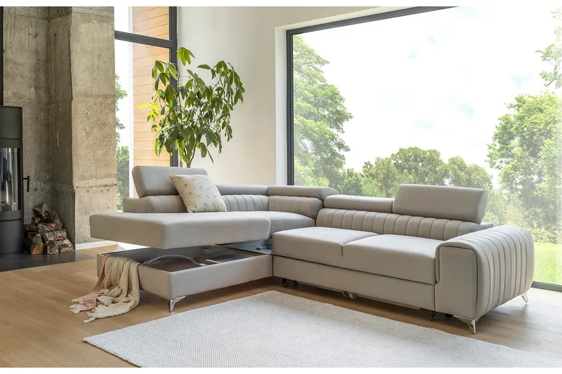 Laurece Sjeselongsofa Venstre, Beige