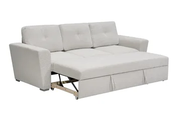 Leia 3-seters Sovesofa i Stoff - Beige - Møbler - Sofaer - Sovesofaer - 3 seters sovesofa