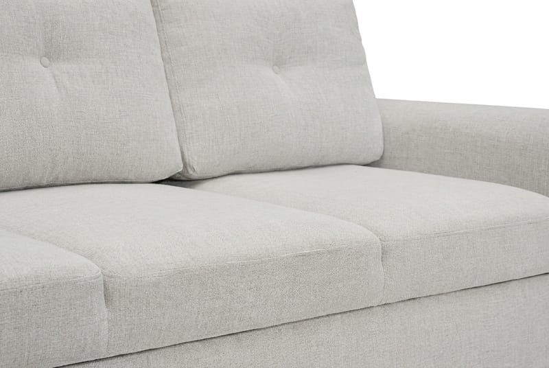 Leia 3-seters Sovesofa i Stoff - Beige - Møbler - Sofaer - Sovesofaer - 3 seters sovesofa