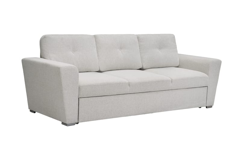 Leia 3-seters Sovesofa i Stoff - Beige - Møbler - Sofaer - Sovesofaer - 3 seters sovesofa