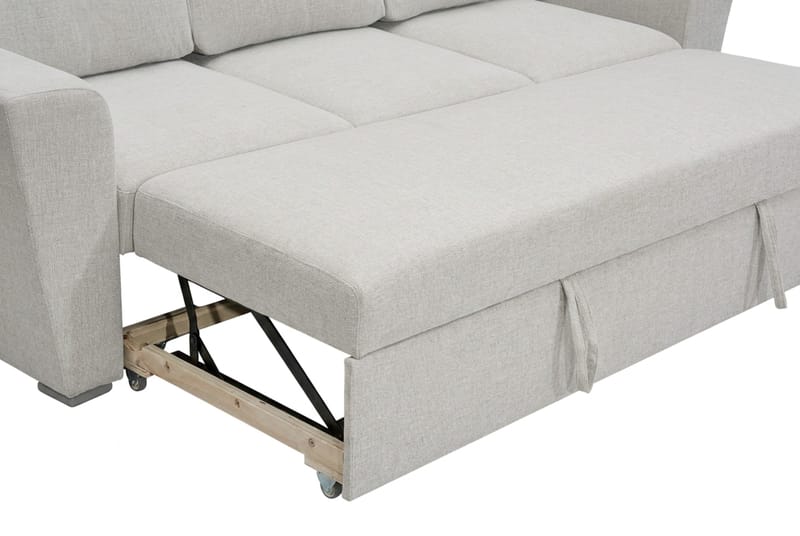 Leia 3-seters Sovesofa i Stoff - Beige - Møbler - Sofaer - Sovesofaer - 3 seters sovesofa