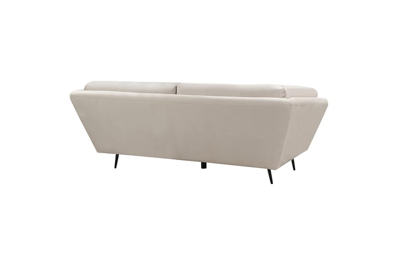 Lenvik Sofa 3-seter - Beige/Svart - Møbler - Sofaer - Fløyelssofaer