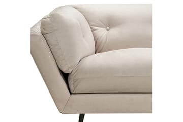 Lenvik Sofa 3-seter - Beige/Svart - Møbler - Sofaer - Fløyelssofaer