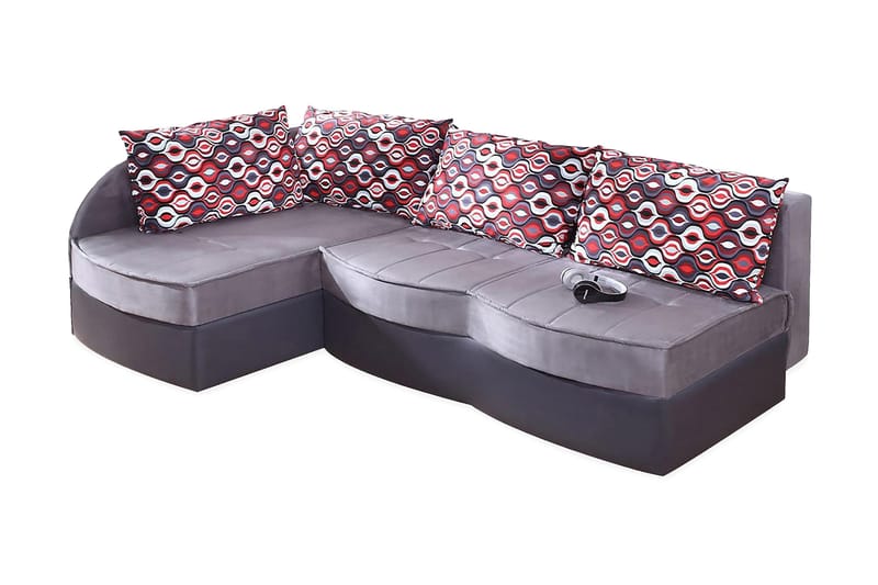 Lido Hjørnesovesofa 202x145x86 cm, Lilla