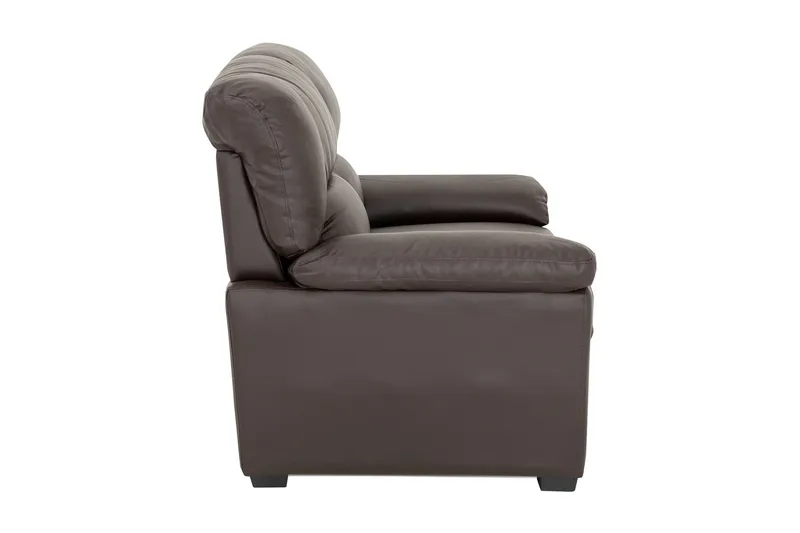 Lindby 2-seters sofa i kunstskinn - Brun - Møbler - Sofaer - Skinnsofaer