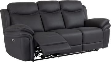 Livaro reclinersofa 3-seters elektrisk - Svart - Møbler - Sofaer - Reclinersofaer