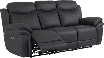 Livaro reclinersofa 3-seters elektrisk - Svart - Møbler - Sofaer - Reclinersofaer